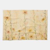 Boho Vintage Wildblumen Geschirrtuch (Horizontal)