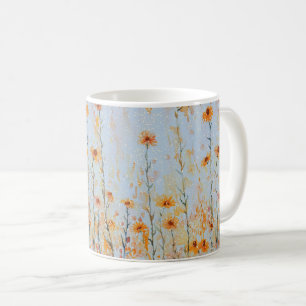 Boho Vintage Wildblumen Kaffeetasse
