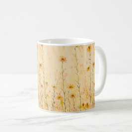 Boho Vintage Wildblumen Kaffeetasse