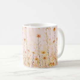 Boho Vintage Wildblumen Kaffeetasse