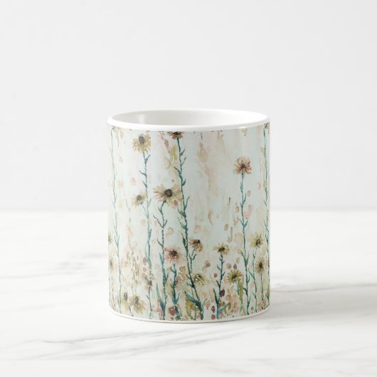 Boho Vintage Wildblumen Kaffeetasse (Mittel)