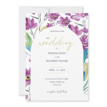 Boho Violet Türkis Wildblumen