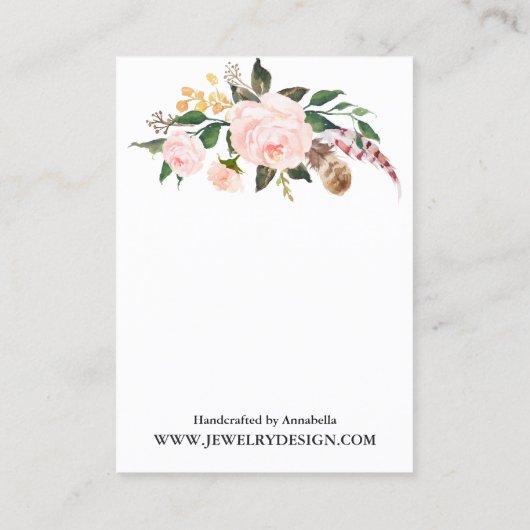 Boho Visitenkarte (Rückseite)