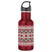 Boho-Volks kunst Edelstahlflasche (Vorderseite)