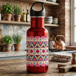 Boho-Volks kunst Edelstahlflasche