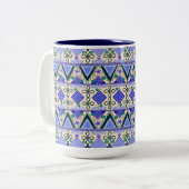 Boho-Volks kunst Zweifarbige Tasse (Vorderseite Links)