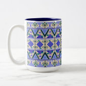 Boho-Volks kunst Zweifarbige Tasse (Links)