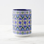 Boho-Volks kunst Zweifarbige Tasse (Mittel)