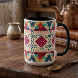 Boho-Volks kunst Zweifarbige Tasse