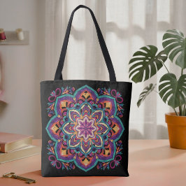 Boho-Volkskunst-Blume Tasche