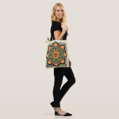 Boho-Volkskunst-Blume Tasche (Am Model)
