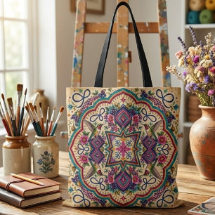 Boho-Volkskunst Tasche