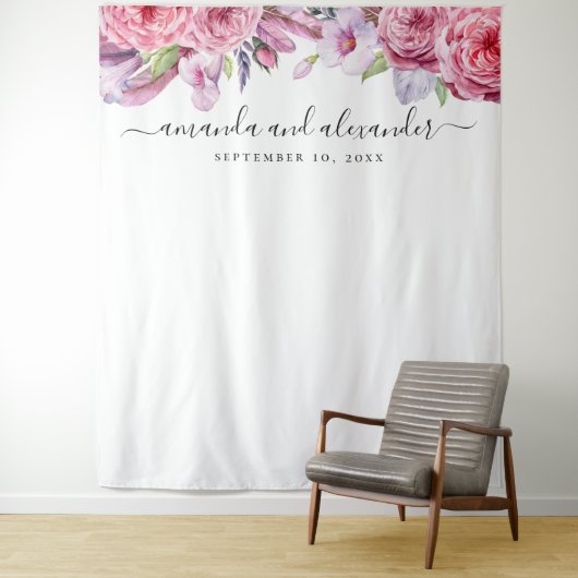 Boho vor dem Hintergrund der Blüte. Hintergrund de Wandteppich (Beispiel)