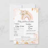 Boho Vorhersagen & Ratschläge Babyduschenspiel Kar Einladung (Vorderseite)