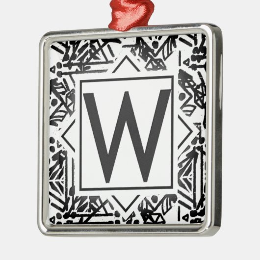Boho W Ornament Aus Metall (Links)