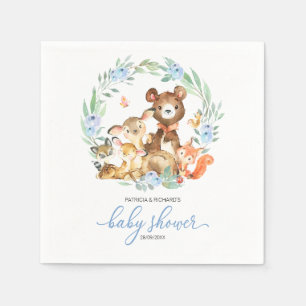 Boho-Wald-Baby-Party mit Grünzeug Serviette