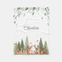 Boho-Wald-Babymantel | Reh-Wald-Kinderzimmer