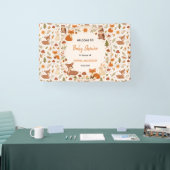 Boho-Wald-Babyparty | Rustikale Waldtiere Banner (Messe)