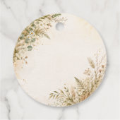 Boho-Wald-Babyshower-Geschenkanhänger Geschenkanhänger (Rückseite)