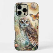Boho-Wald-Eule iPhone Hülle (Rückseite)