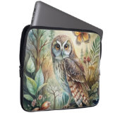 Boho-Wald-Eule Laptopschutzhülle (Vorne Rechts)