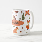 Boho-Wald personalisiert Kaffeetasse (VorderseiteRechts)