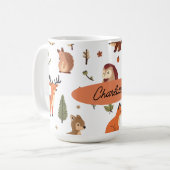 Boho-Wald personalisiert Kaffeetasse (Vorderseite Links)