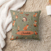 Boho-Wald-Personalisierte Baby Kissen (Decke)