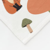 Boho-Wald-Personalisierte Babydecke Fleecedecke (Ecke)