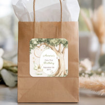 Boho-Wald-Watercolor-Fee zum ersten Geburtstag