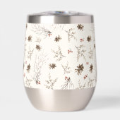 Boho-Wald-Winterbeeren-Muster (Vorderseite)