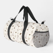 Boho-Wald-Winterbeeren-Muster Duffle Bag (Rechte Ecke)