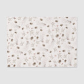 Boho-Wald-Winterbeeren-Muster Seidenpapier (Vorderseite)