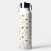 Boho-Wald-Winterbeeren-Muster Trinkflasche (Vorderseite)