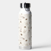 Boho-Wald-Winterbeeren-Muster Trinkflasche (Links)