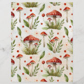 Boho Wald Woodland Tiere Rustic Baby Dusche Flyer (Hinten)