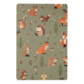 Boho-Waldlandschaft personalisiert Mini Klemmbrett (Rückseite)