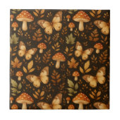 Boho-Waldpilze Fliese (Vorderseite)