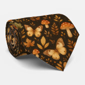 Boho-Waldpilze |  Herbstfarben Krawatte (Gerollt)