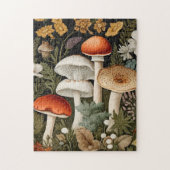 Boho-Waldpilze-Wildblumengarten Puzzle (Vertikal)
