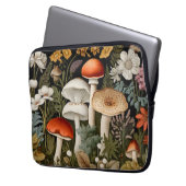 Boho-Waldpilze-Wildblumengarten-Sport Laptopschutzhülle (Vorderseite Links)