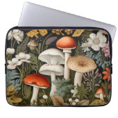 Boho-Waldpilze-Wildblumengarten-Sport Laptopschutzhülle (Vorderseite)