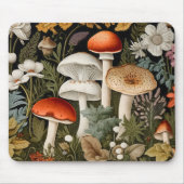 Boho-Waldpilze-Wildblumengarten-Sport Mousepad (Vorne)