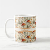Boho-Waldpilzmuster Kaffeetasse (Links)