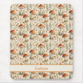 Boho-Waldpilzmuster Mousepad (Vorne)