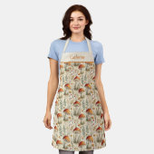 Boho-Waldpilzmuster Schürze (Getragen)