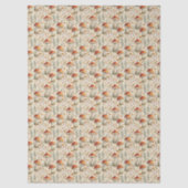 Boho-Waldpilzmuster Seidenpapier (Vorderseite)