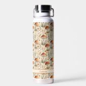 Boho-Waldpilzmuster Trinkflasche (Rückseite)