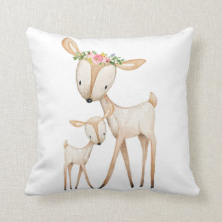 Boho Waldrotwild-Kinderzimmer-Blumenbaby-Kissen Kissen
