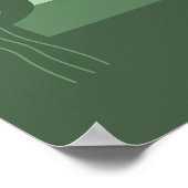 Boho wall Art, Abstrakt Landschaft Sonnenuntergang Poster (Ecke)